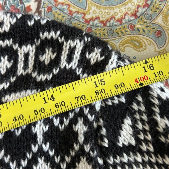 TOMMY HILFIGER Nordic Knit Fair Isle Zip Jacket - Cotton Wool Blend - Men S Wm M - Picture 8 of 8